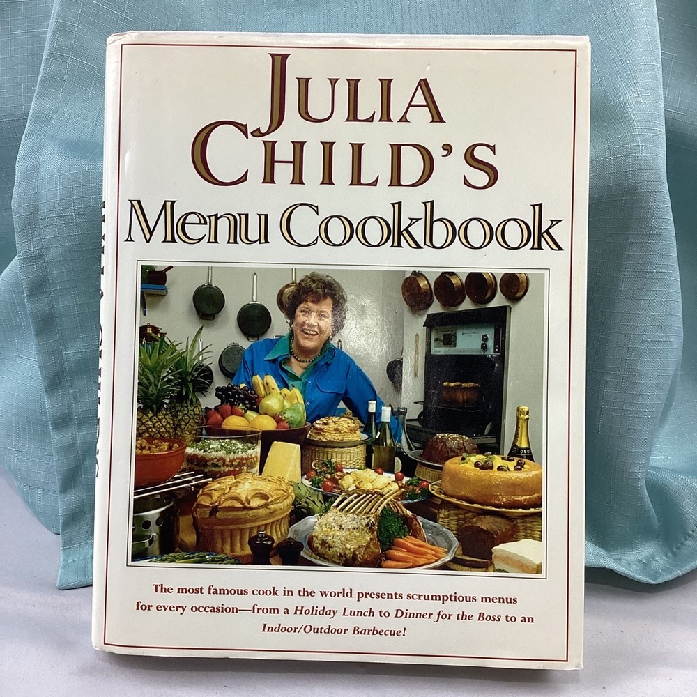Julia Child's Menu Cookbook Hardcover 1991 Wings Books French Cooking Recipes